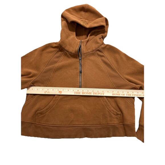 Lululemon Scuba Oversized 1/2 Zip Hoodie Copper Brown M/L - Picture 3 of 8
